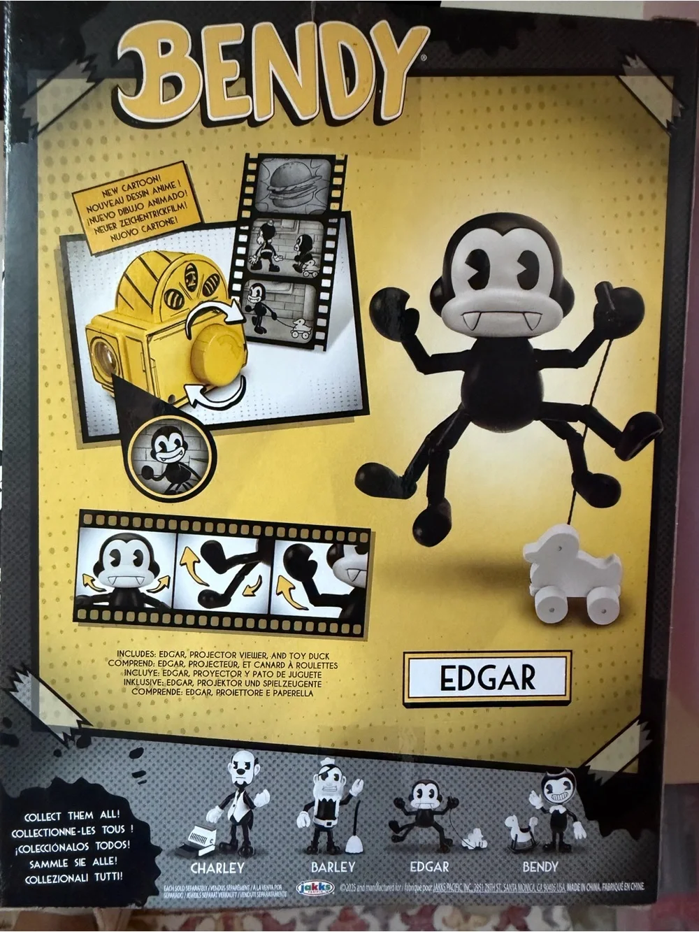 Bendy Edgar Figure - Black & White -